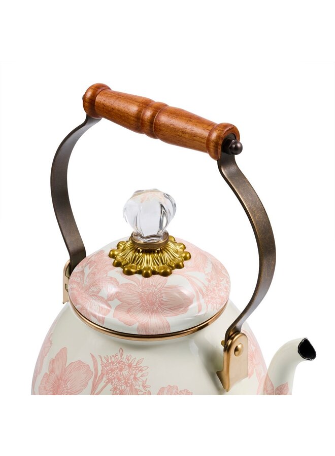 Rosy English Garden 2 Quart Tea Kettle