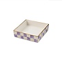 Violet Check Cocktail Napkin Holder