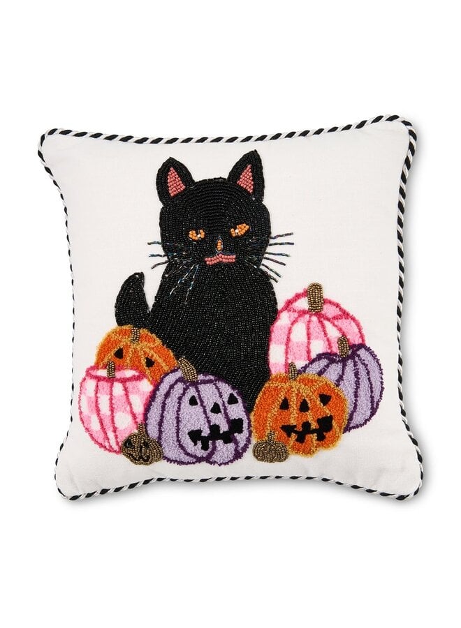 Hocus Pocus Cat Throw Pillow