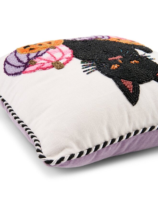 Hocus Pocus Cat Throw Pillow