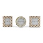 Mocha Fabric Frames, Set of 3