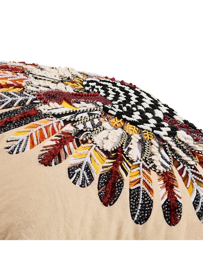 Checked Turkey Throw Pillow