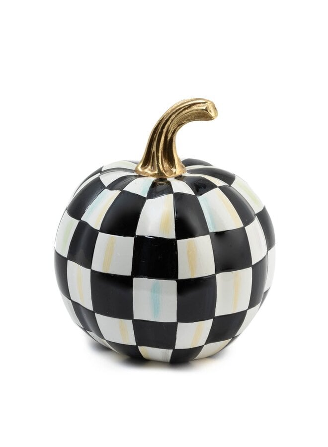 Courtly Check Glossy Mini Pumpkin