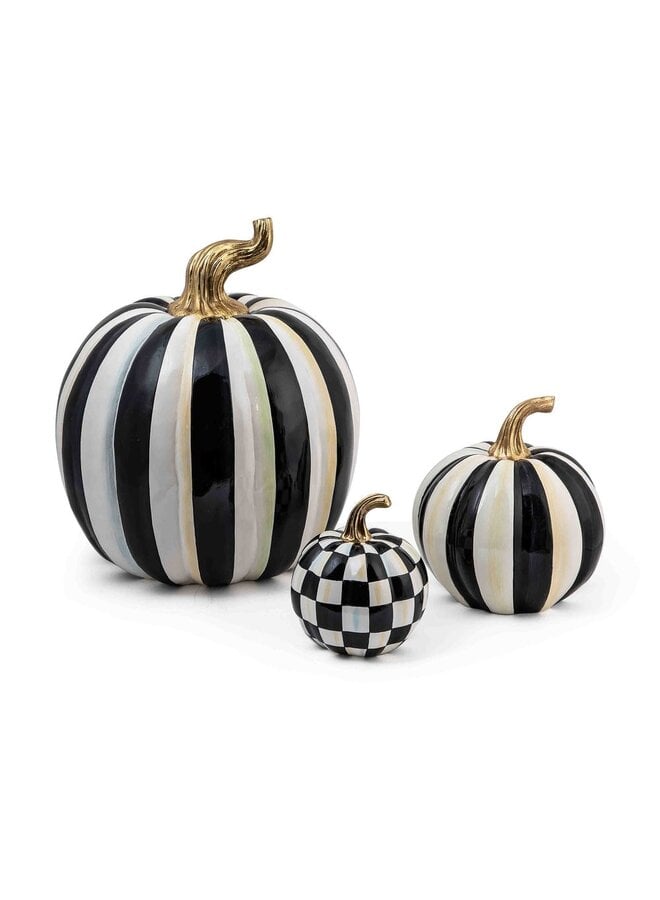 Courtly Check Glossy Mini Pumpkin