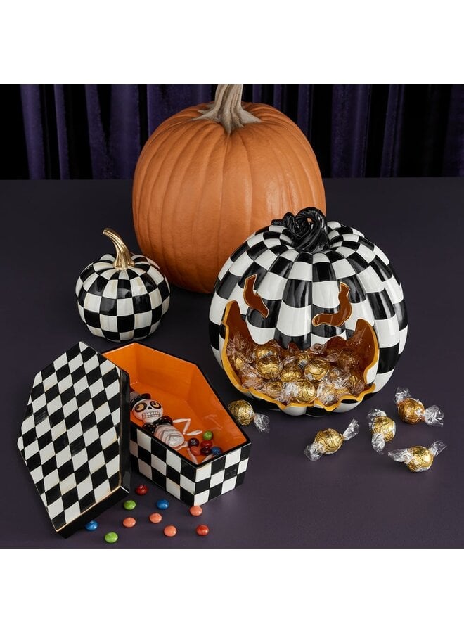 Courtly Check Glossy Mini Pumpkin