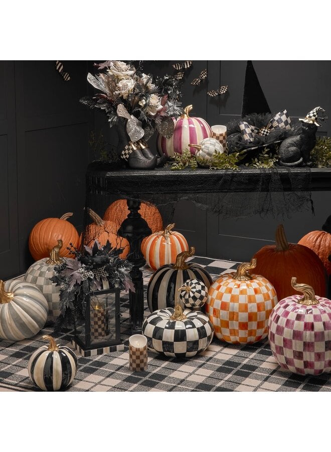 Courtly Check Glossy Mini Pumpkin