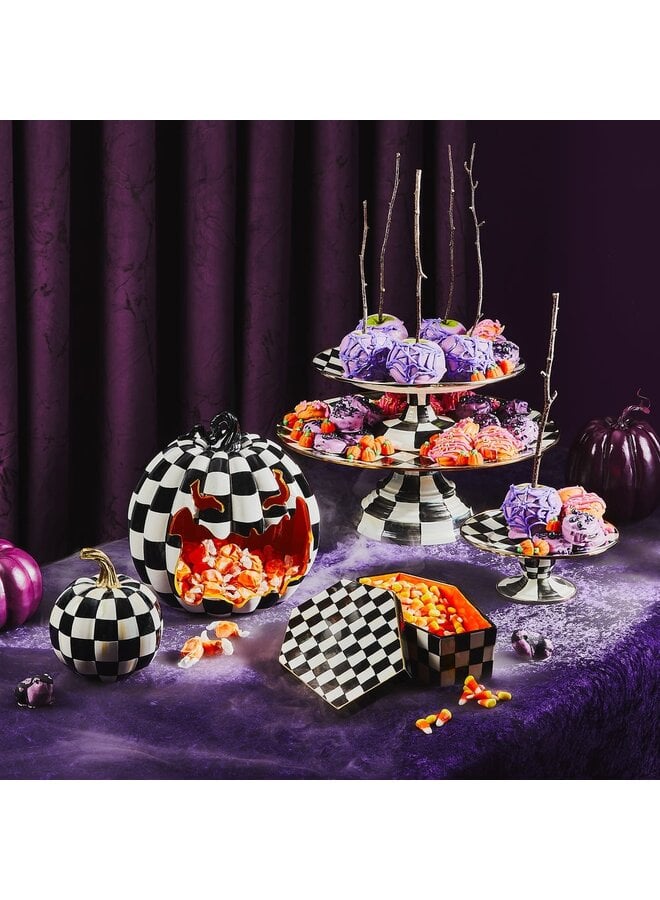 Courtly Check Glossy Mini Pumpkin