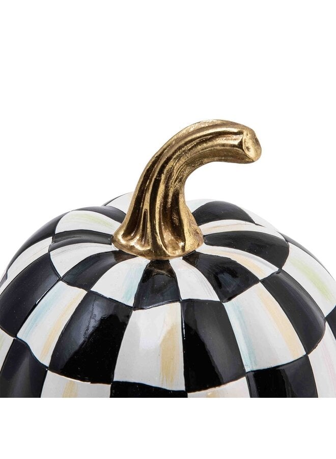 Courtly Check Glossy Mini Pumpkin