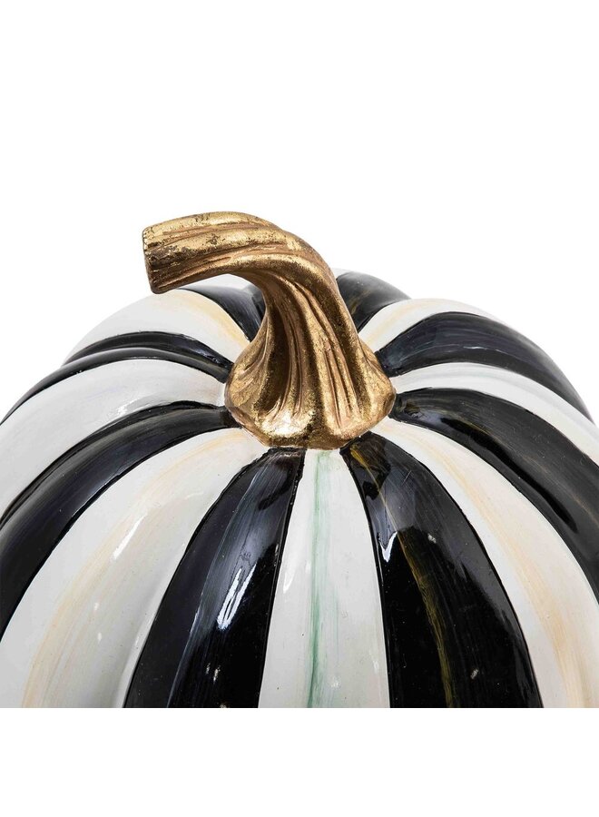 Courtly Stripe Glossy Small Pumpkin