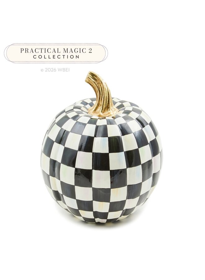 Courtly Check Glossy Small Pumpkin