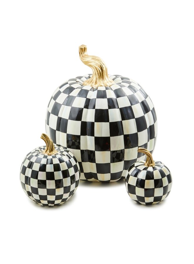Courtly Check Glossy Small Pumpkin
