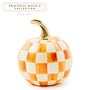 Orange Check Mini Pumpkin
