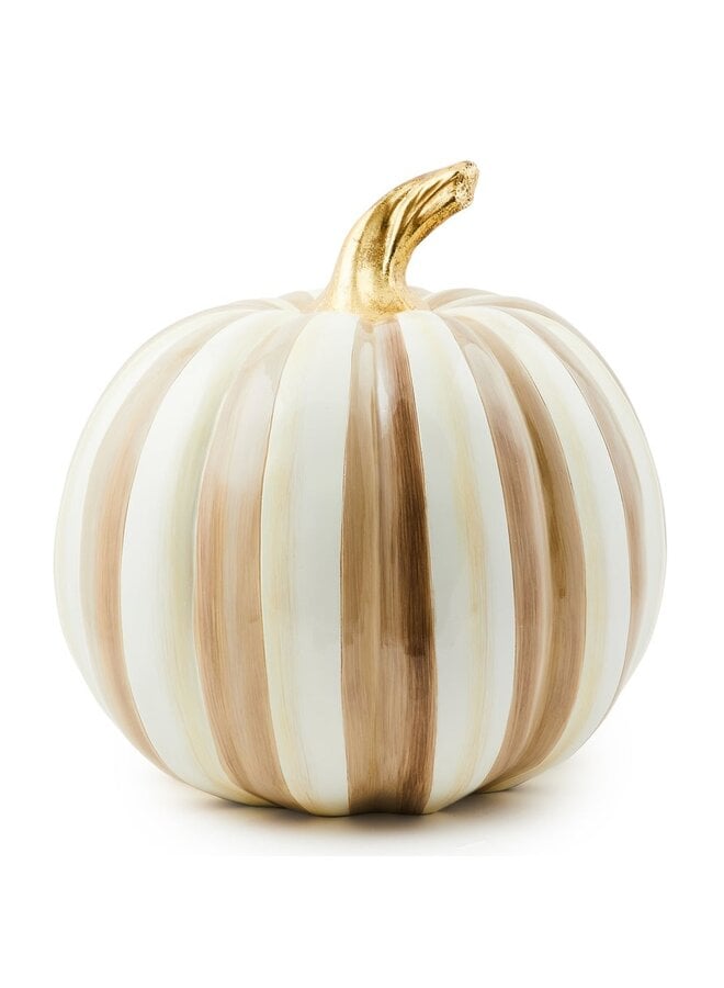 Mocha Stripe Medium Pumpkin