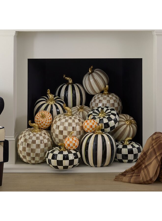 Mocha Stripe Medium Pumpkin