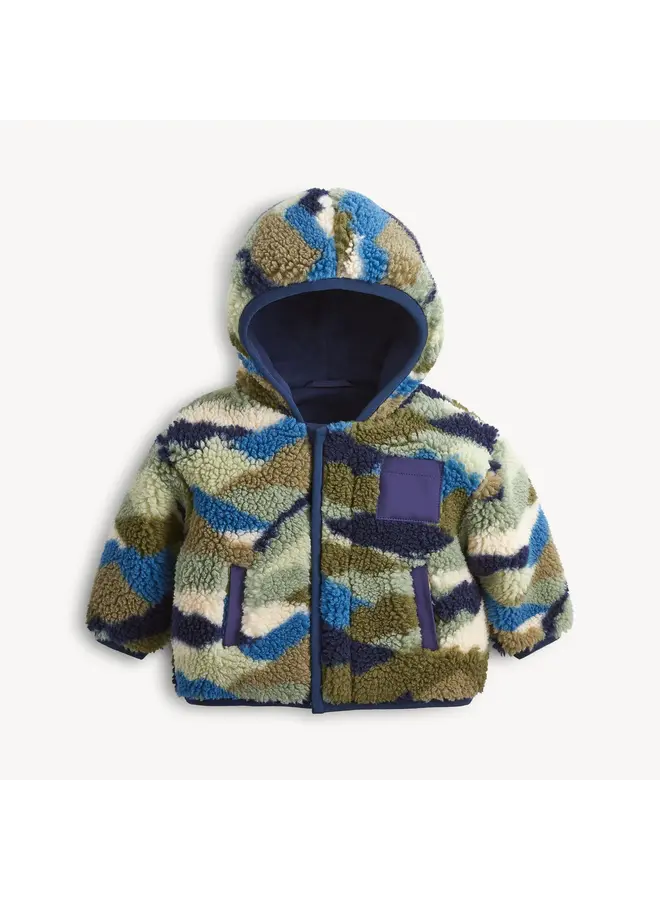 CAMO PEAK SHERPA BOYS JACKET