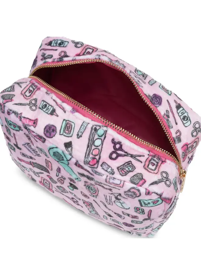 Plush and Nylon Pouch Trio