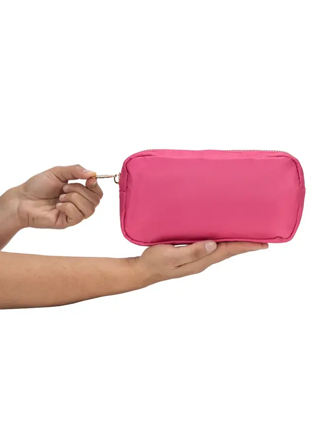 Plush and Nylon Pouch Trio