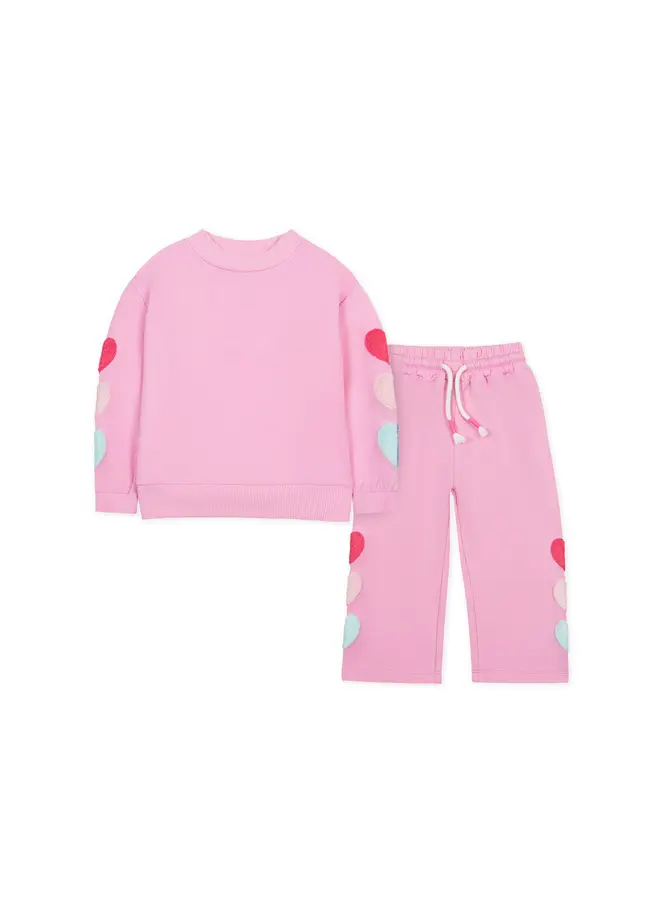 Two Tone Hearts Sweatsuit -