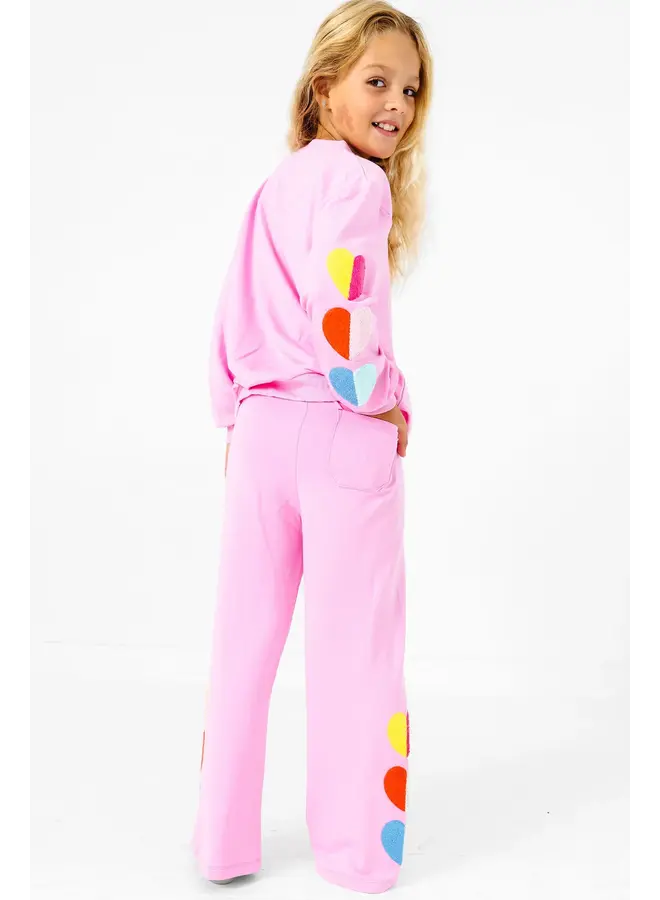 Two Tone Hearts Sweatsuit -