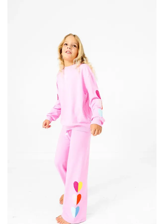 Two Tone Hearts Sweatsuit -