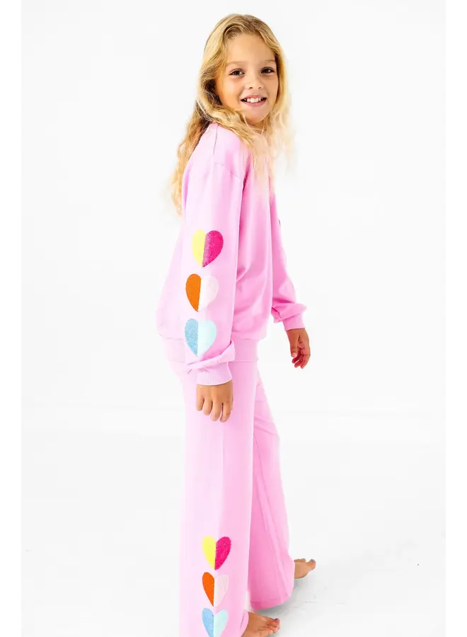 Two Tone Hearts Sweatsuit -