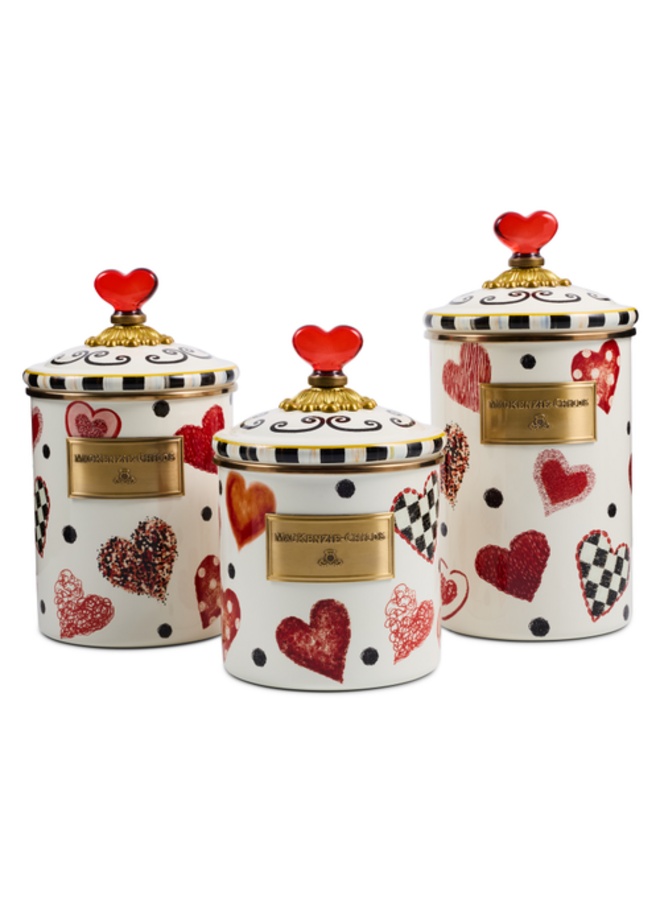 Love Canisters, Set of 3