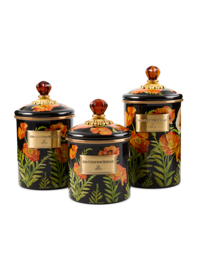 Poppy Canisters, Set of 3