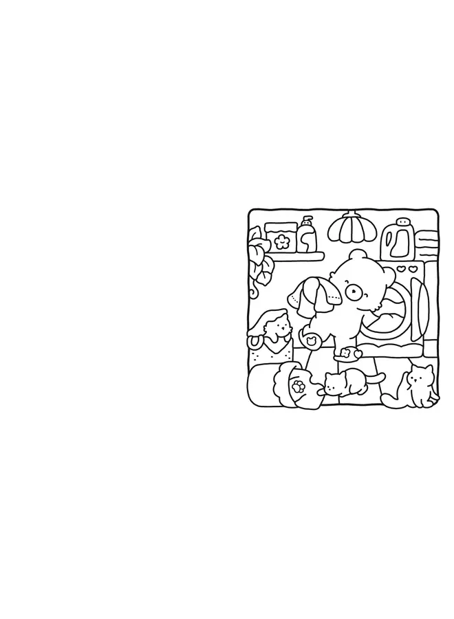 Cozy Friends Coloring Book