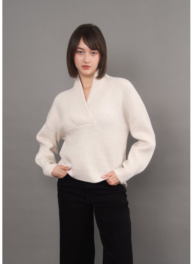 Quinlan Long Sleeve Shawl Neck Pullover-