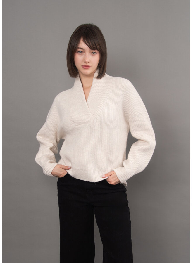Quinlan Long Sleeve Shawl Neck Pullover-
