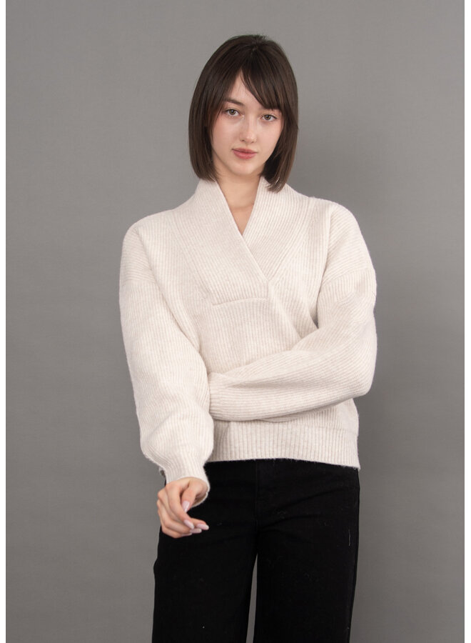 Quinlan Long Sleeve Shawl Neck Pullover-