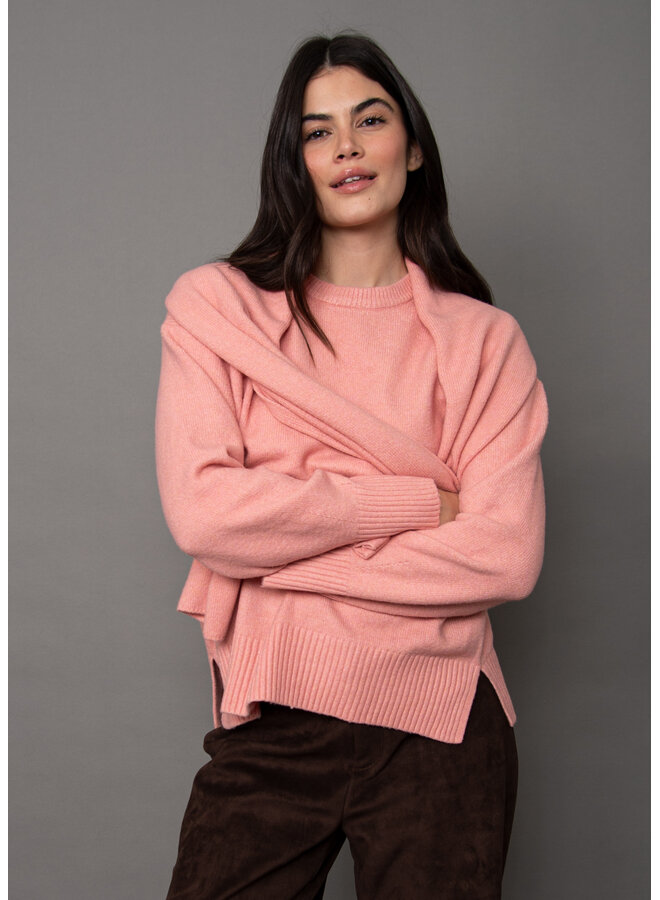 Waverly Long Sleeve Pull-Over With Scarf-