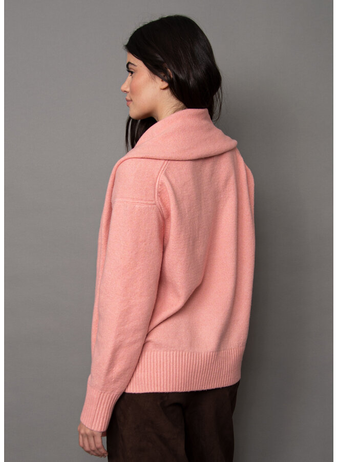 Waverly Long Sleeve Pull-Over With Scarf-