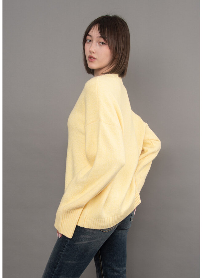 Noomi V Neck Long Sleeve Pullover-
