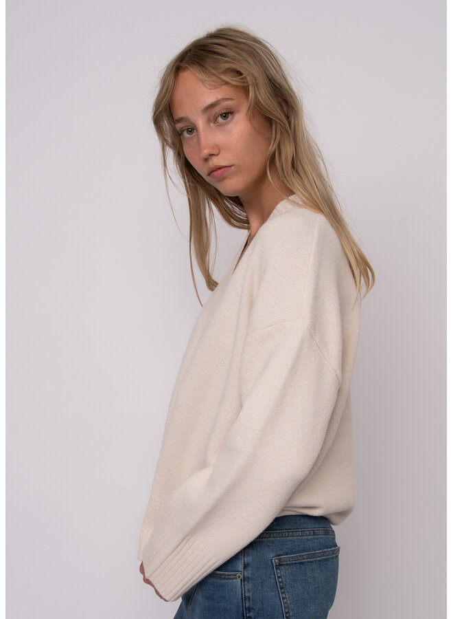Noomi V Neck Long Sleeve Pullover-