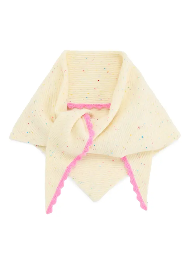 Kendra Triangle Scarf - Ivory