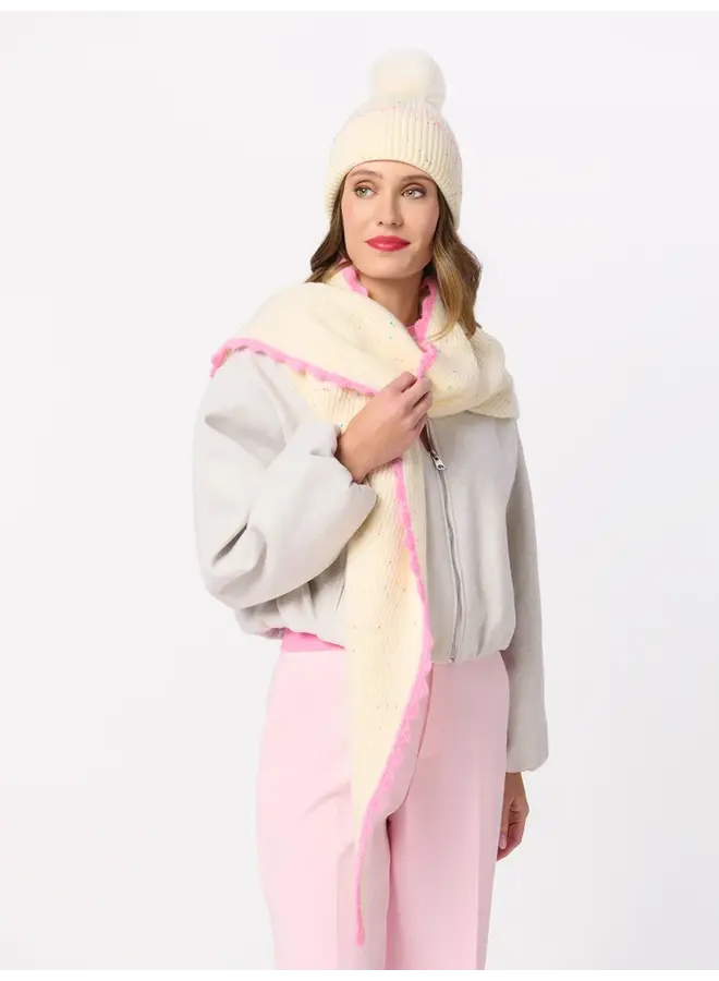 Kendra Triangle Scarf - Ivory