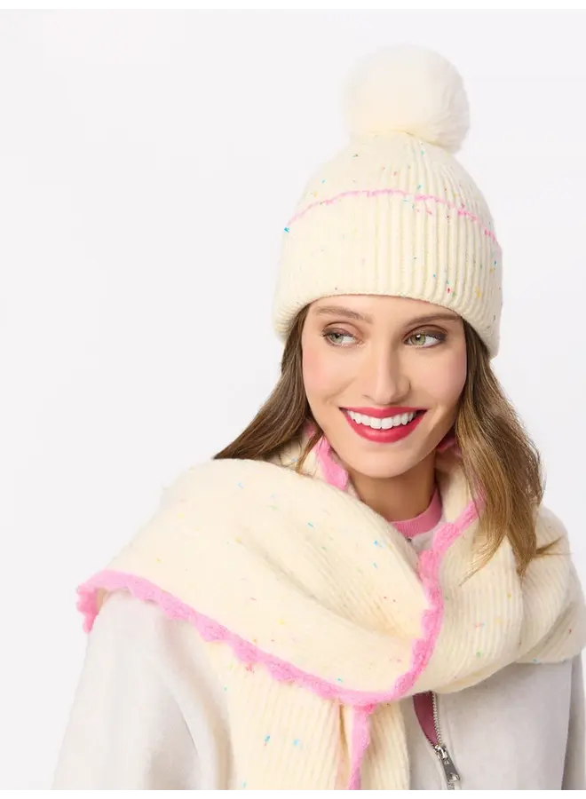 Kendra Triangle Scarf - Ivory