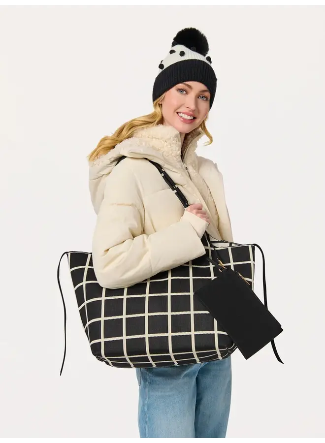Jolly Pom Pom Beanie - Black