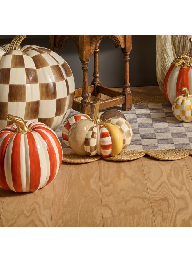 Harvest Glow Patchwork Medium Pumpkin