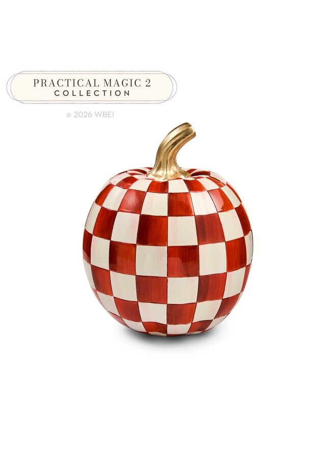 Paprika Check Small Pumpkin