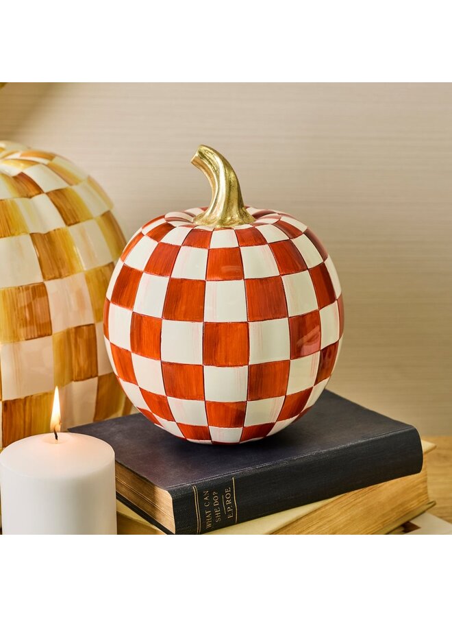Paprika Check Small Pumpkin