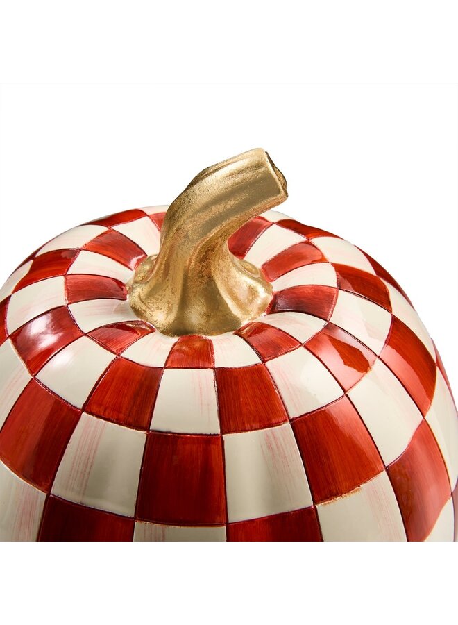 Paprika Check Small Pumpkin