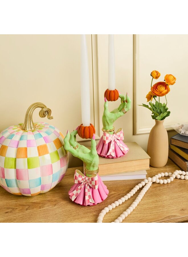 Glam 'o' ween Hand Candle Holders, Set of 2