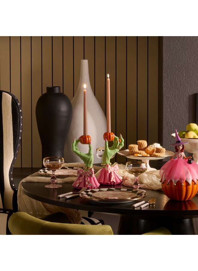 Glam 'o' ween Hand Candle Holders, Set of 2