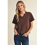 V-Neck Lace Detail Tee -
