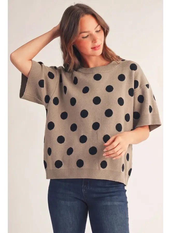 Sandra Polka Dot Sweater-
