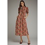 Floral Puff Sleeve Midi Dress