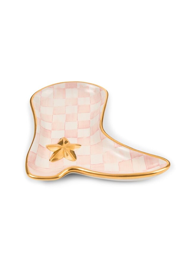 Lainey Wilson Rosy Check Cowgirl Boot Dish _x000D_