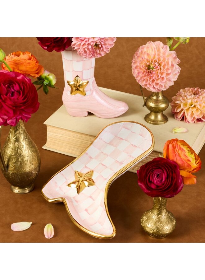 Lainey Wilson Rosy Check Cowgirl Boot Dish _x000D_